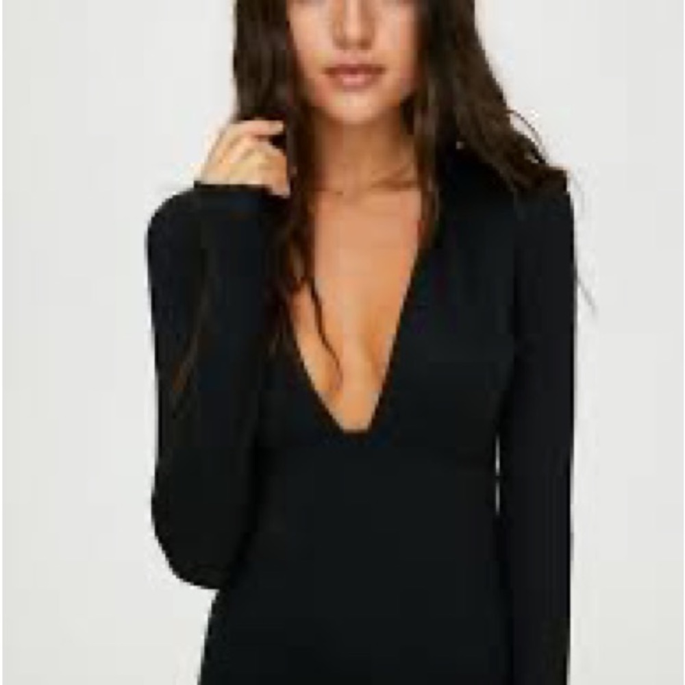 Wilfred Free | Abby Plunge Neck Knit Dress - Picture 11 of 11